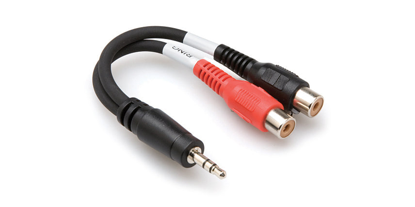 Hosa YRA-154 Technology YRA-154 Stereo Breakout - 3.5mm TRS to Dual RCAF